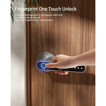 TMEZON Smart Fingerprint Door Lock - Keyless Entry