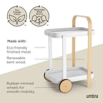 Stylish Umbra Bellwood Bar Cart for Home & Parties
