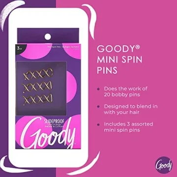 Goody Mini Spin Pins - Versatile Hair Accessories for All