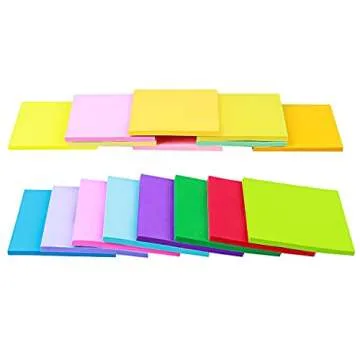 Vanpad (16 Pack) Sticky Notes 3x3 Inches,Bright Colors Self-Stick Pads, Easy to Post for Home, Office, Notebook