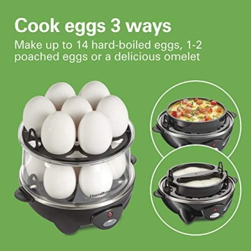  Hamilton Beach Electric Egg Cooker for Perfect Eggs Every Time