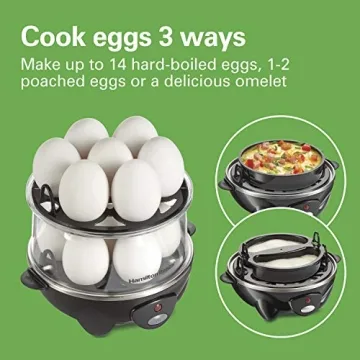  Hamilton Beach Electric Egg Cooker for Perfect Eggs Every Time