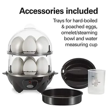  Hamilton Beach Electric Egg Cooker for Perfect Eggs Every Time