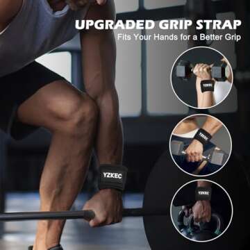 YZKEC 24" Cotton Weight Lifting Wrist Straps with Neoprene Cushioned Padded for Wrist Support and Protection，Weightlifting，Strength Training，Bodybuilding，Powerlifting，Dumbbell Workout，Men and Women