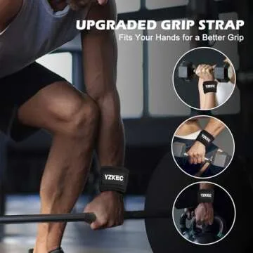 YZKEC 24" Cotton Weight Lifting Wrist Straps with Neoprene Cushioned Padded for Wrist Support and Protection，Weightlifting，Strength Training，Bodybuilding，Powerlifting，Dumbbell Workout，Men and Women