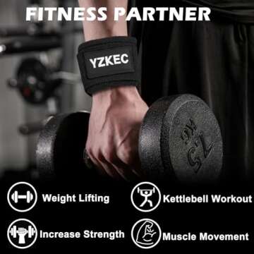 YZKEC 24" Cotton Weight Lifting Wrist Straps with Neoprene Cushioned Padded for Wrist Support and Protection，Weightlifting，Strength Training，Bodybuilding，Powerlifting，Dumbbell Workout，Men and Women