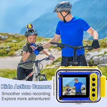 GKTZ Kids Waterproof Camera for Underwater Adventures