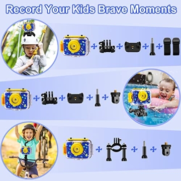 GKTZ Kids Waterproof Camera for Underwater Adventures