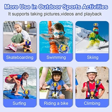 GKTZ Kids Waterproof Camera for Underwater Adventures