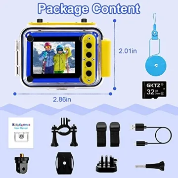 GKTZ Kids Waterproof Camera for Underwater Adventures
