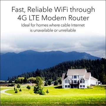 NETGEAR Orbi Tri-Band WiFi Router with 4G LTE Modem Built-in (LBR20) for Primary or Backup Internet | Supports AT&T and T-Mobile | Coverage up to 2,000 sq. ft. | AC2200 WiFi (LBR20-100NAS) (Renewed)