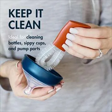 Boon Mod Baby Bottle Brushes Set - Cleaning Essentials for Babies
