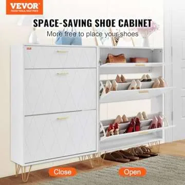VEVOR Shoe Storage Cabinet - Stylish Entryway Solution