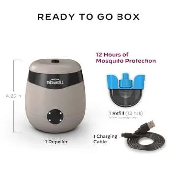 Thermacell E55 Mosquito Repellent; Scent-Free & Portable