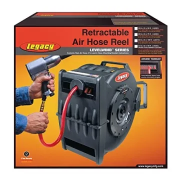 Levelwind Hose Reel 100ft Durable Automatic Retraction