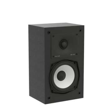 Polk Monitor XT15 Pair of Bookshelf or Surround Speakers - Hi-Res Audio Certified, Dolby Atmos & DTS:X Compatible, 1" Terylene Tweeter & 5.25" Dynamically Balanced Woofer (Pair, Midnight Black)