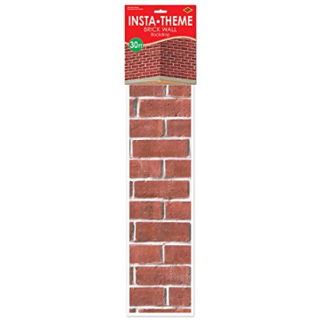 Versatile Brick Wall Backdrop for Winter Events