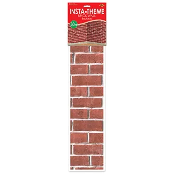 Versatile Brick Wall Backdrop for Winter Events