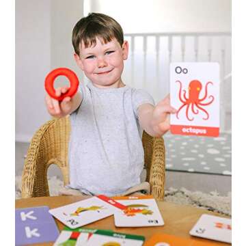 Curious Columbus Montessori Felt Letters and ABC Flash Cards - Lowercase Large Alphabet Letters for Toddlers and Educational Flashcards for Preschool. Felt Letter Set and Montessori Baby Flash Cards