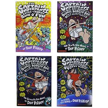 Captain Underpants 10 Books Collection for Kids Fun Adventure