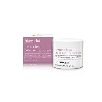 thisworks perfect legs 100% natural scrub: Buttery Exfoliating Balm with Pink Himalayan Salt for a N...