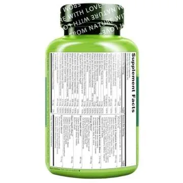NATURELO Mens Multivitamins - Whole Food Multivitamins for Men with Vitamins, Minerals - 240 Vegetar...