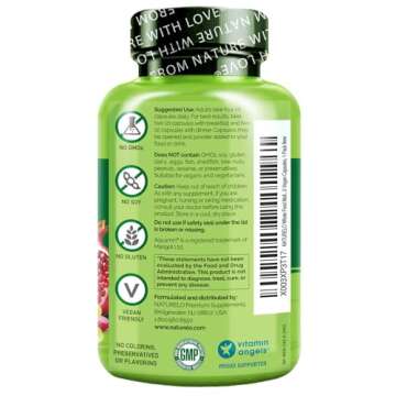 NATURELO Mens Multivitamins - Whole Food Multivitamin for Men with Vitamins, Minerals - 240 Vegetarian Capsules for Energy, Brain, Heart, Eye Health*