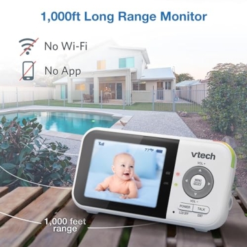 VTech VM819 Baby Monitor - Secure, Reliable, Feature-Packed