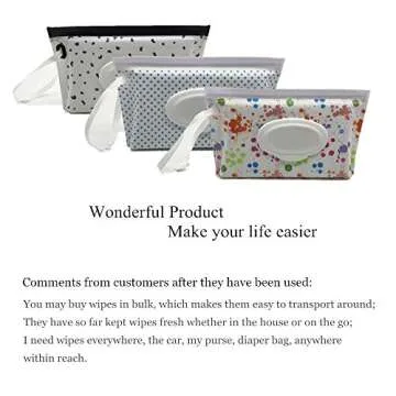 Eco-Friendly Portable Wet Wipe Pouch Lightweight & Reusable