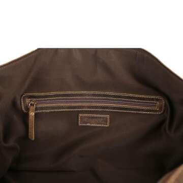 KomalC Leather Travel Duffle Bags for Men and Women Full Grain Leather Overnight Weekend Leather Bags Sports Gym Duffle. (Buffalo Distressed Tan)