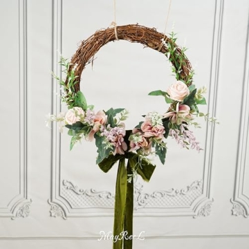 MAYREEL Moss Green Velvet Ribbon for Weddings and More