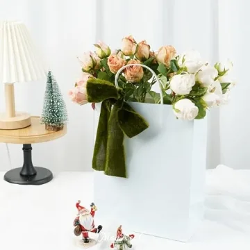 MAYREEL Moss Green Velvet Ribbon for Weddings and More