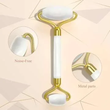 YLTNEUQER Gua Sha Facial Massage Tool & Jade Roller Set, Facial Massager for Face, Neck, Back, Arms, Legs, Eye,SPA Gifts for Women Gua Sha Facial Massager Reduce Puffiness and Improve Wrinkles