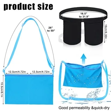 Adjustable Mastectomy Drain Holder with Shower Bag for Recovery