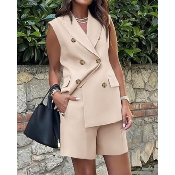 Buy BTFBM Women's Sleeveless Vest Shorts Sets - Chic Style