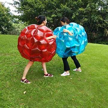 SUNSHINEMALL 2 Pack Inflatable Bumper Balls for Kids Giant Zorb Ball Sumo Balls Human Hamster Ball B...