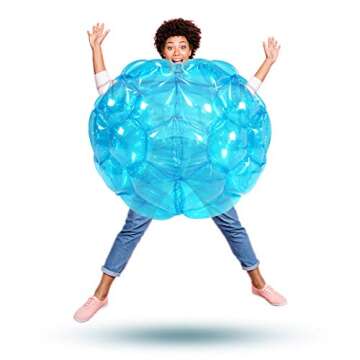 SUNSHINEMALL 2 Pack Inflatable Bumper Balls for Kids Giant Zorb Ball Sumo Balls Human Hamster Ball Bubble Balls for Adults Full Body Buddy Outdoor Toys for Kids(36" Red +Blue)