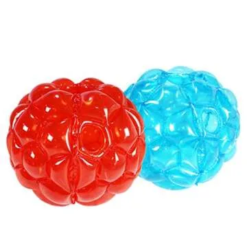 SUNSHINEMALL 2 Pack Inflatable Bumper Balls for Kids Giant Zorb Ball Sumo Balls Human Hamster Ball Bubble Balls for Adults Full Body Buddy Outdoor Toys for Kids(36" Red +Blue)