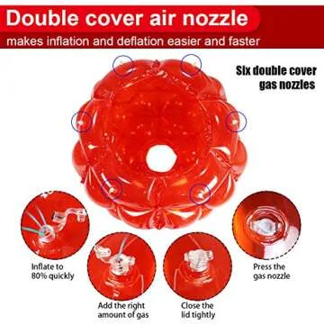 SUNSHINEMALL 2 Pack Inflatable Bumper Balls for Kids Giant Zorb Ball Sumo Balls Human Hamster Ball Bubble Balls for Adults Full Body Buddy Outdoor Toys for Kids(36" Red +Blue)