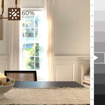 Stylish TWOPAGES Triple Pleat Curtains in Snow White