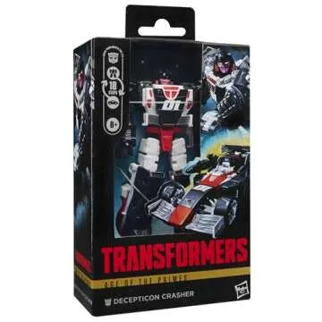 Transformers Age of The Primes Deluxe Class Decepticon Crasher, 5.5-inch Converting Action Figure, R...