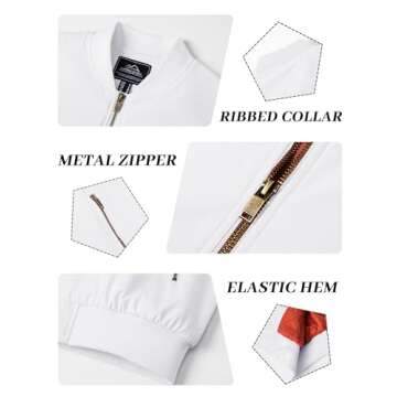 KEFITEVD Mens Winter Fleece Jackets Lightweight Quilted Bomber Jacket Windproof Casual Jacket Varsity Jacket Men Fall Winter Coats