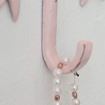 BOOMLATU Pink Bow Decorative Wall Hooks for Stylish Organization