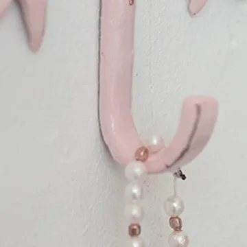 BOOMLATU Pink Bow Decorative Wall Hooks for Stylish Organization