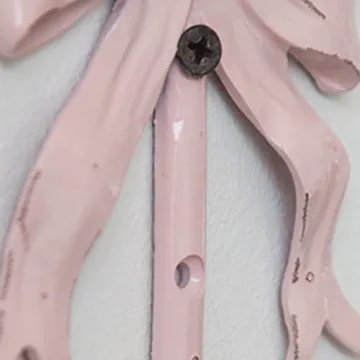 BOOMLATU Pink Bow Decorative Wall Hooks for Stylish Organization