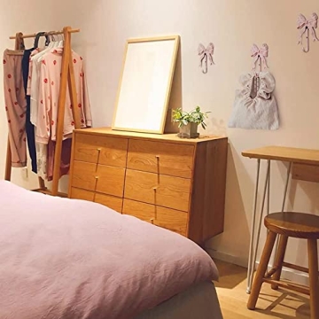 BOOMLATU Pink Bow Decorative Wall Hooks for Stylish Organization