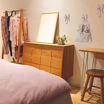 BOOMLATU Pink Bow Decorative Wall Hooks for Stylish Organization