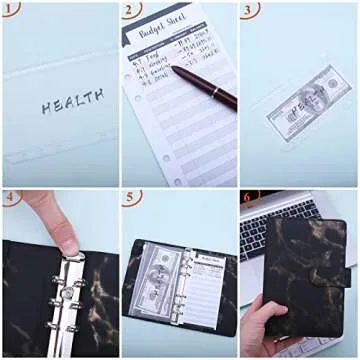 Antner Budget Binder: Stylish A6 Organizer for Your Finances