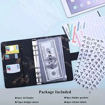 Antner Budget Binder: Stylish A6 Organizer for Your Finances