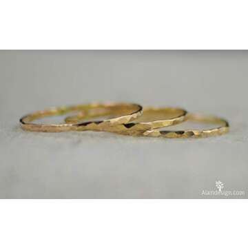 Elegant Super Thin Gold Filled Stackable Rings Online
